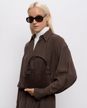 Brunello Cucinelli Brown suede bag Essence MBDLD2499