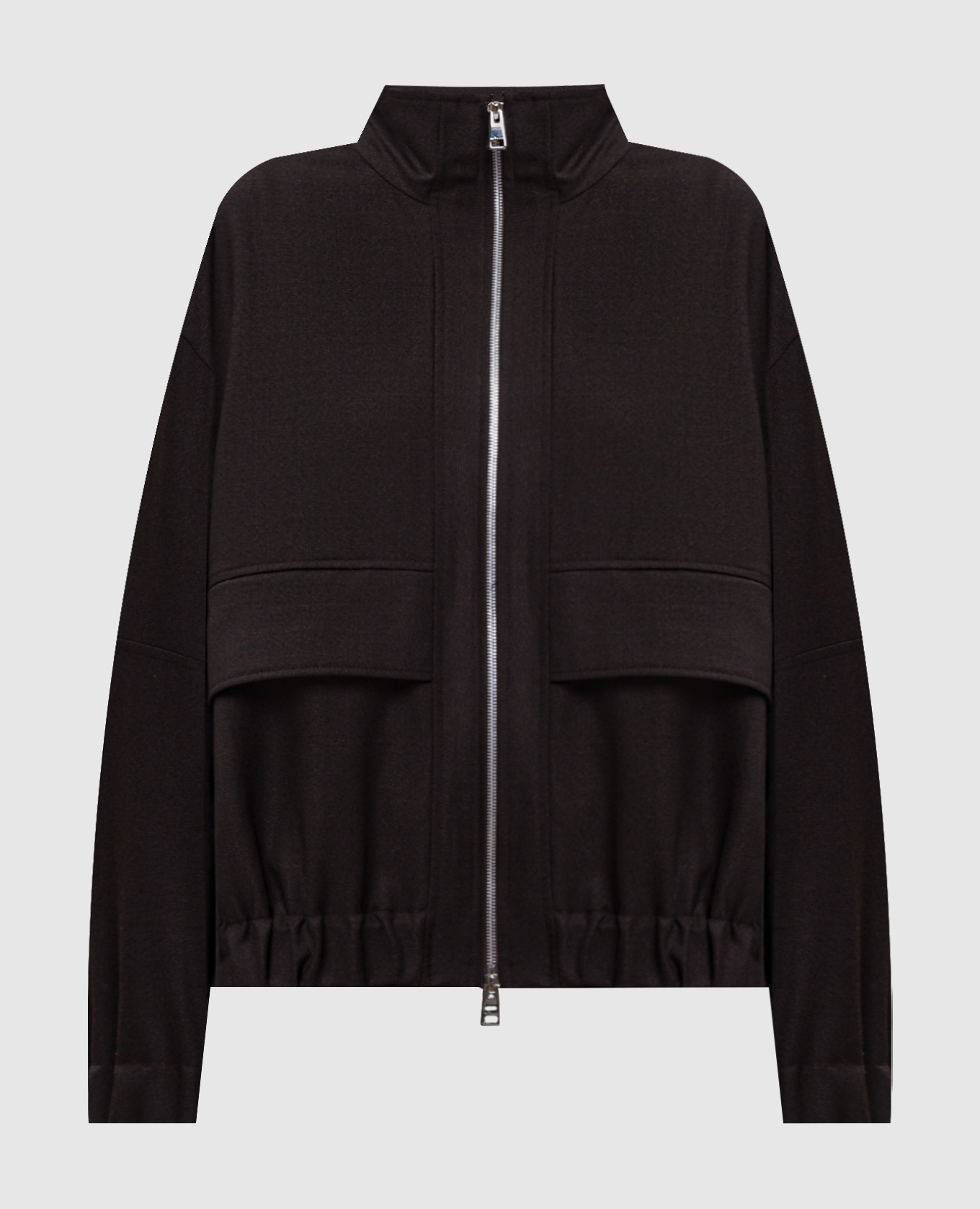 Braune Wolljacke