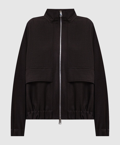 Braune Wolljacke