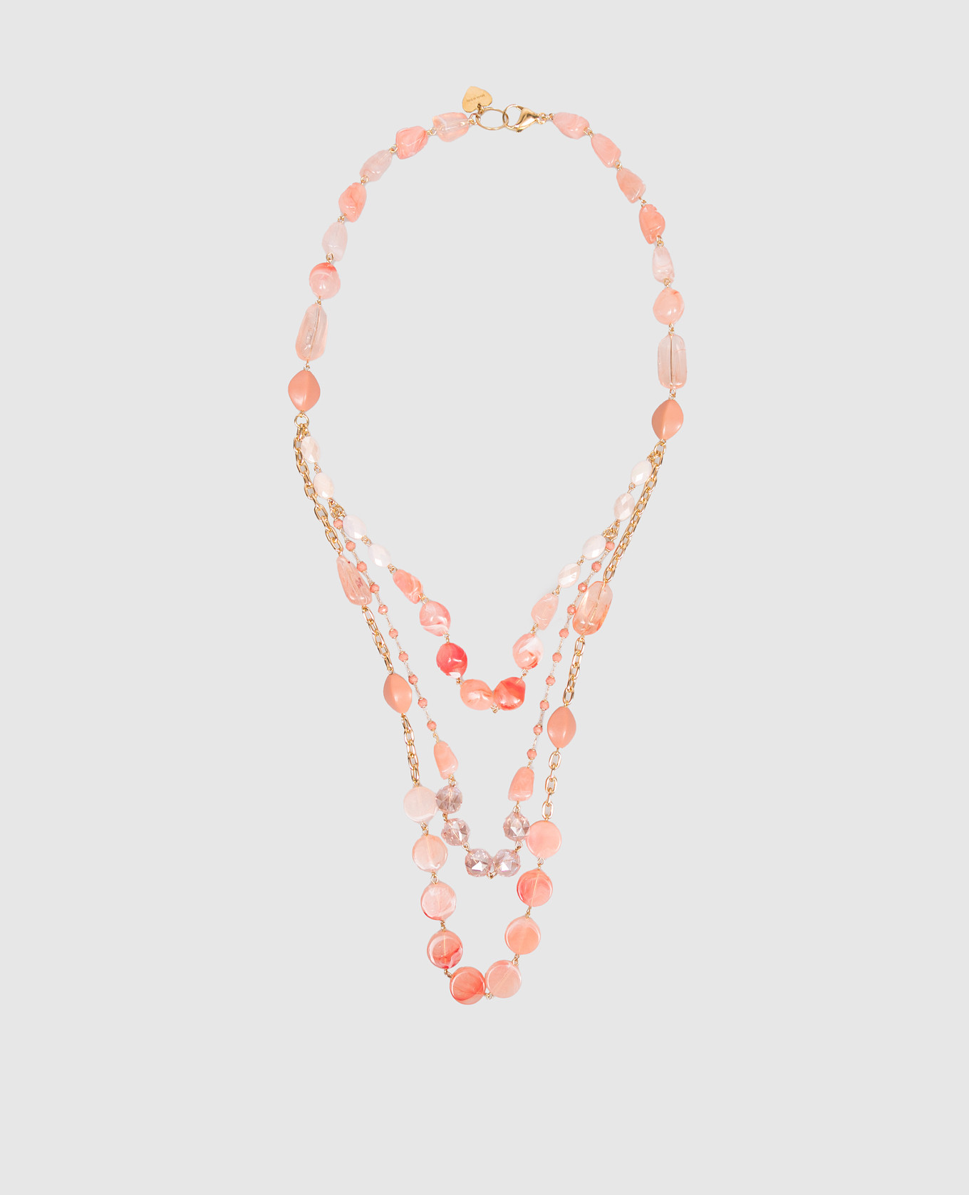 

Coral layered necklace Dolman Bijoux, Red