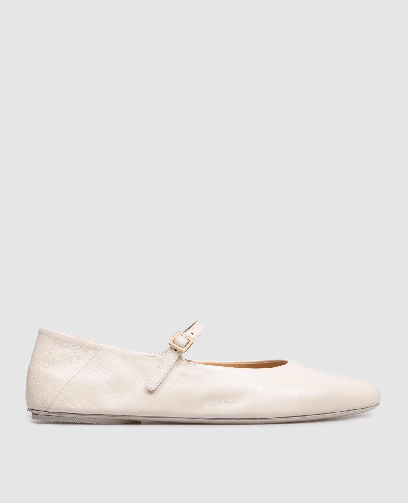 

Strascico ivory leather ballet flats Marsell, White