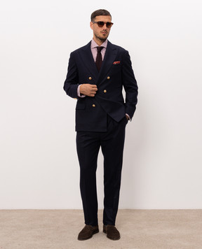 Brunello Cucinelli Blue wool suit M038PLDPHG