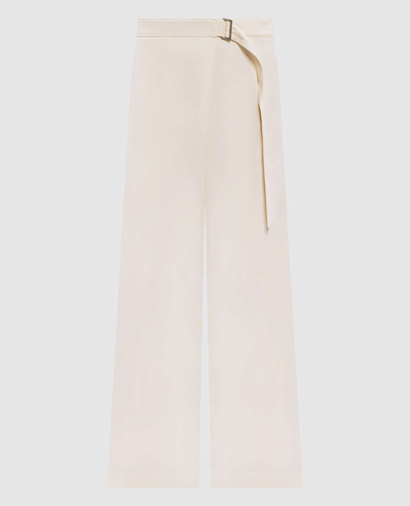 Beige linen pants