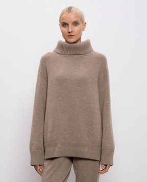 LISA YANG Holly brown cashmere sweater 2021971