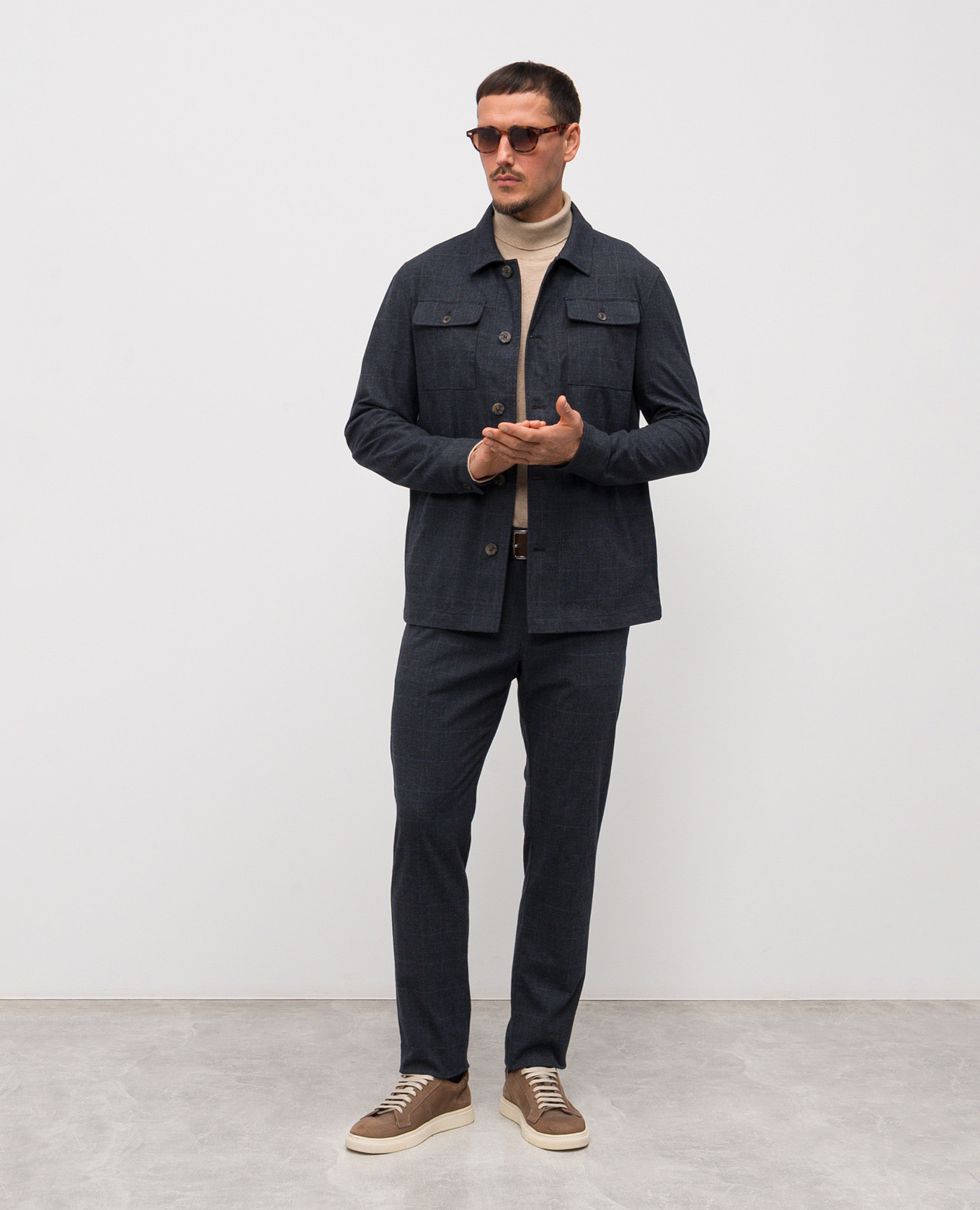 Blue checked pants Florentino 2