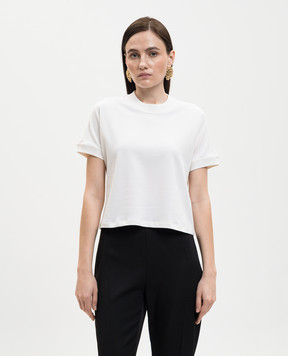 Versace White T-shirt with embroidery 10236941A17888