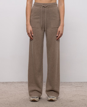 Max Mara FIABE brown cashmere pants MXMFIABE