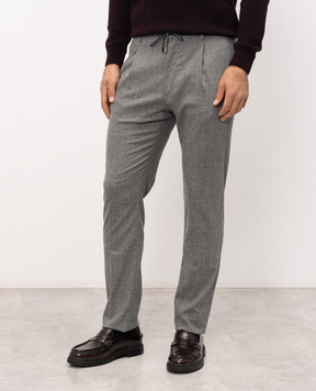 MooRER ANTON gray wool pants ANTONFSR