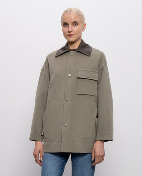 Max & Co Green cropped wool coat MCOHACK