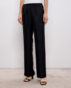 Loulou de Saison ALERA black silk pants ALERALDS