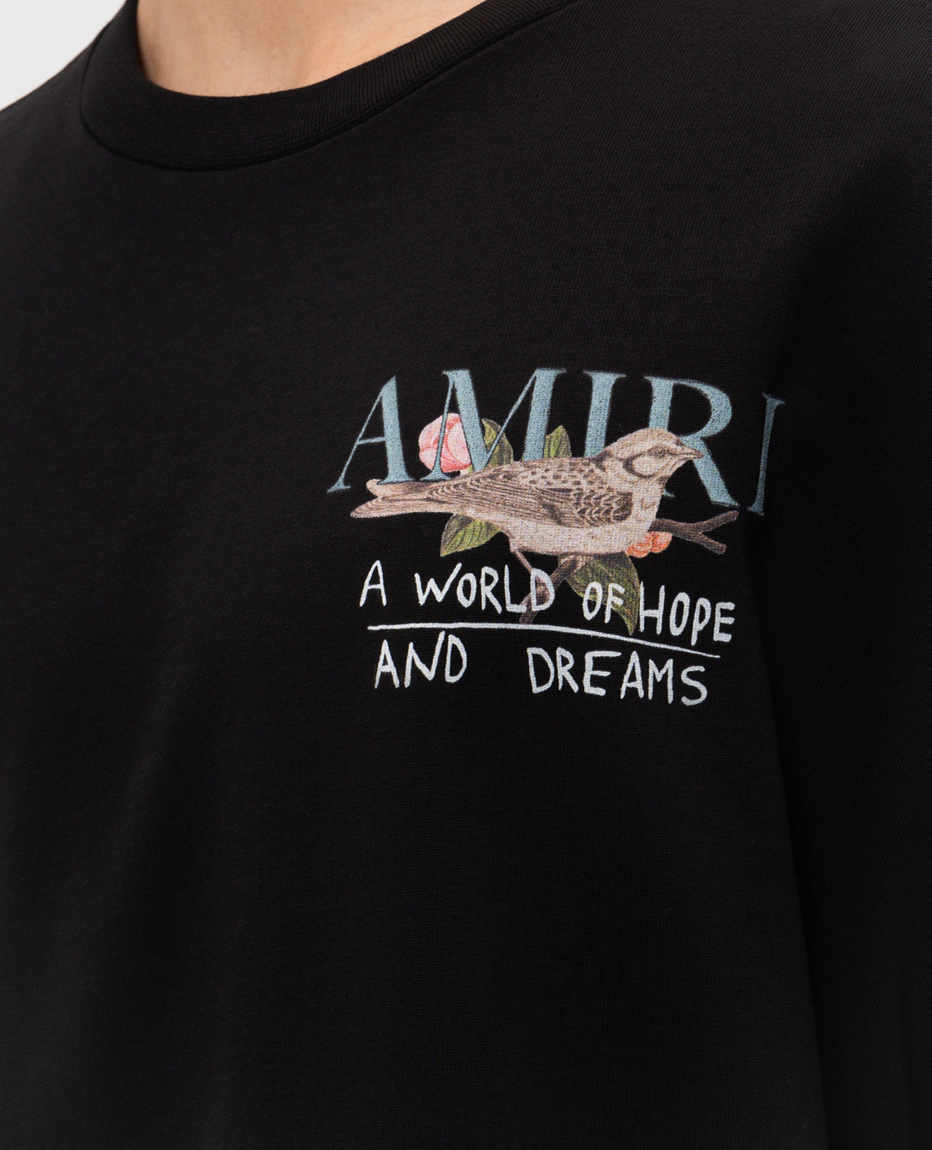 Black T-shirt A World Of Hope And Dreams AMIRI 5