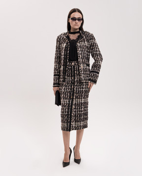 Twinset Black tweed jacket 262AQ2021