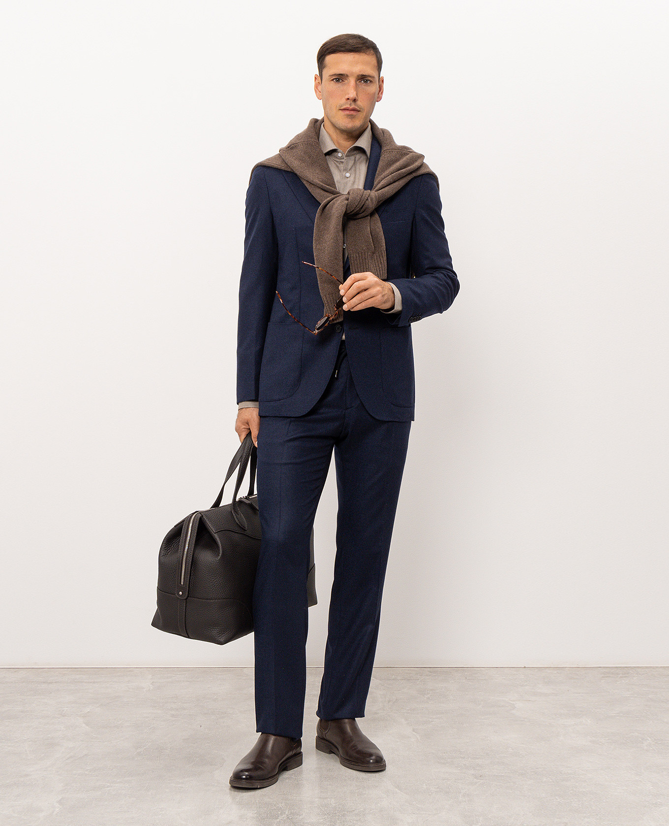 Blue wool blazer Pini Parma 2