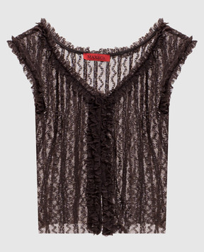 Max & Co Brown lace top MCOFIENO