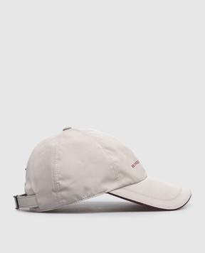 Brunello Cucinelli Beige cap with embroidered emblem MM4799859