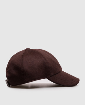 Peserico Burgundy wool and cashmere cap R76061C006717