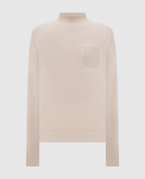 Peserico Beige wool, silk and cashmere sweater A99205F12A9283