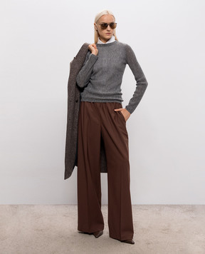 Brunello Cucinelli Brown wool pants M0W07P9002