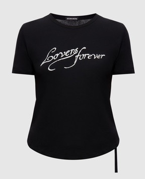 Ann Demeulemeester Black Floor Micro T-shirt B0014240FA206