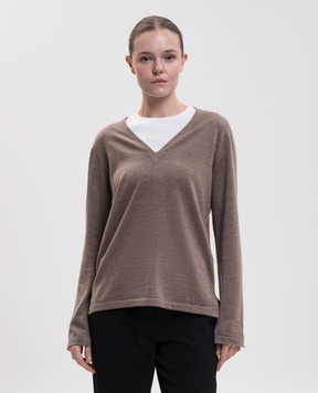 The Row Poesis brown cashmere pullover R000702Y1026