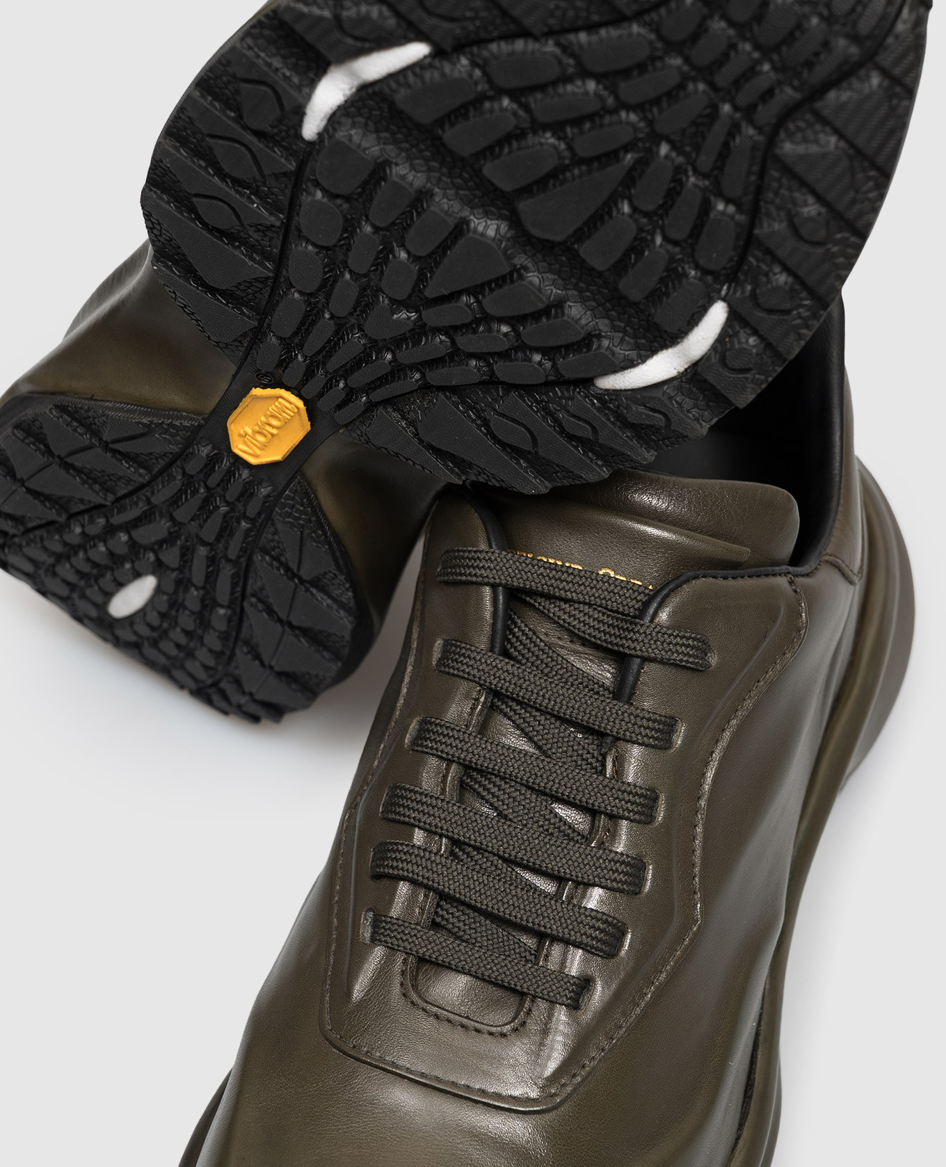 AXIS khaki leather sneakers Officine Creative 5