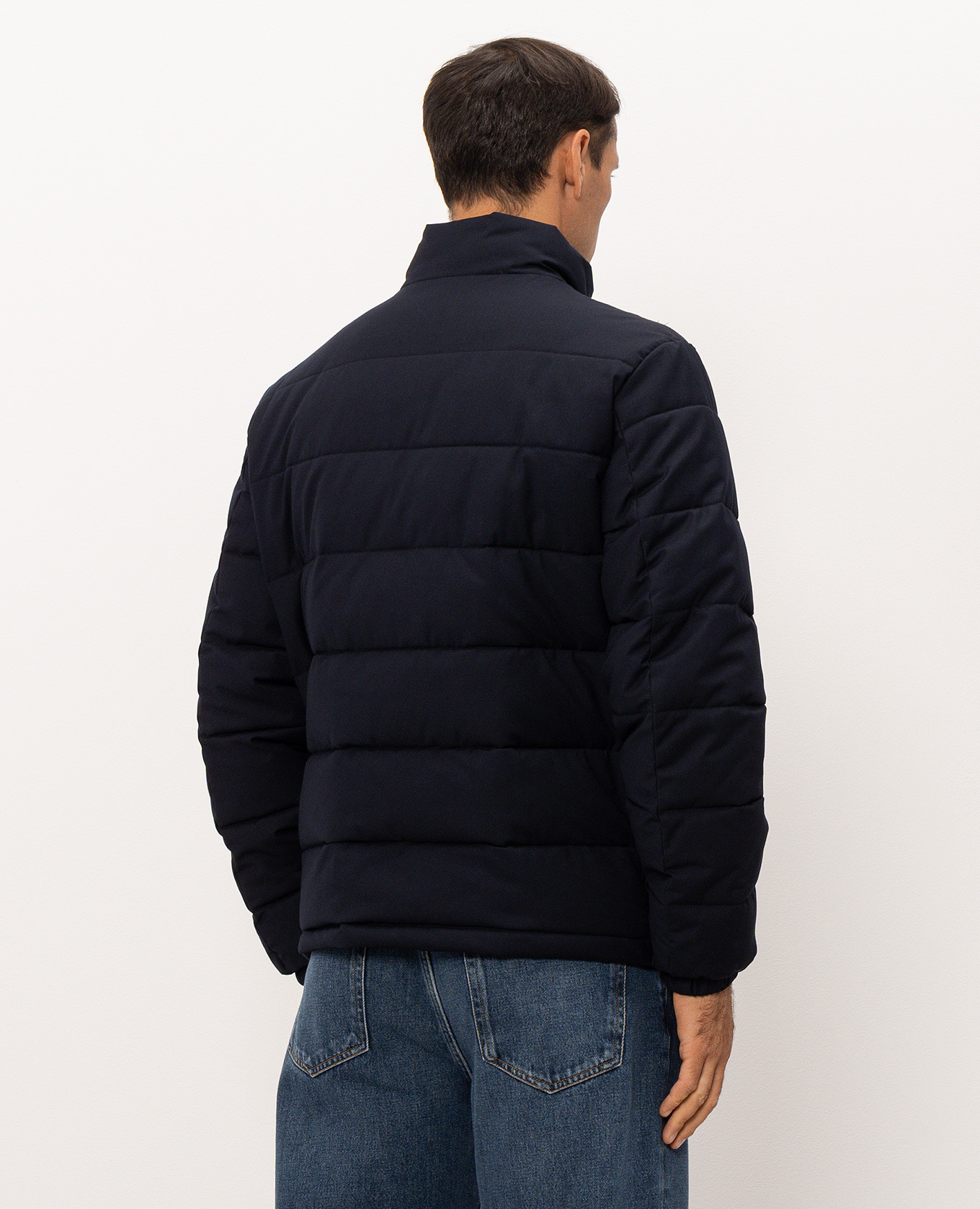 Blue jacket with embroidered emblem Trussardi 4