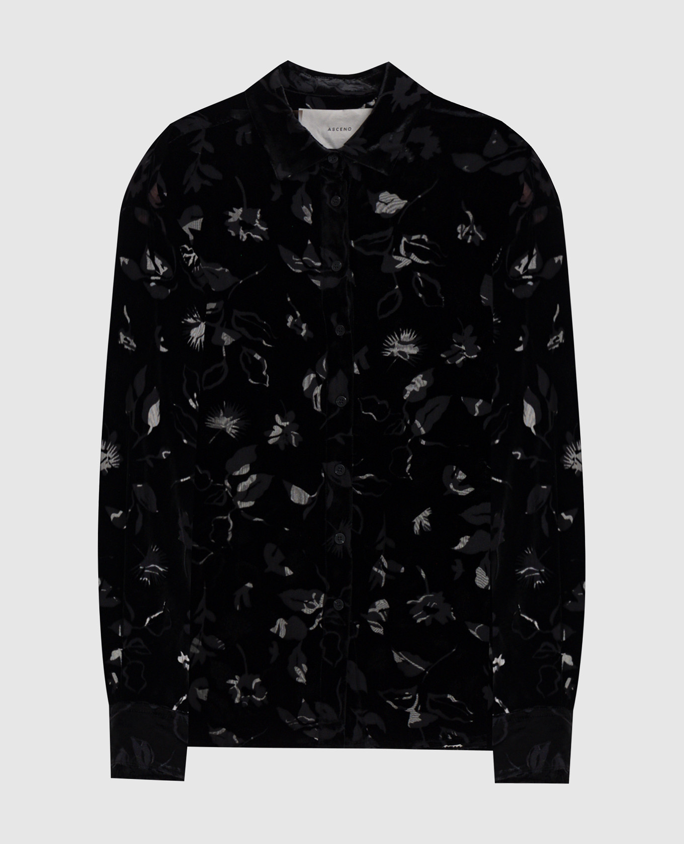 Maya black velvet shirt