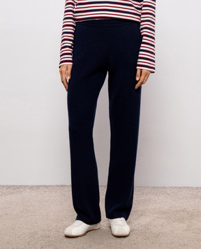 Sporty & Rich Ivana blue cashmere and wool pants PA02785327BL106