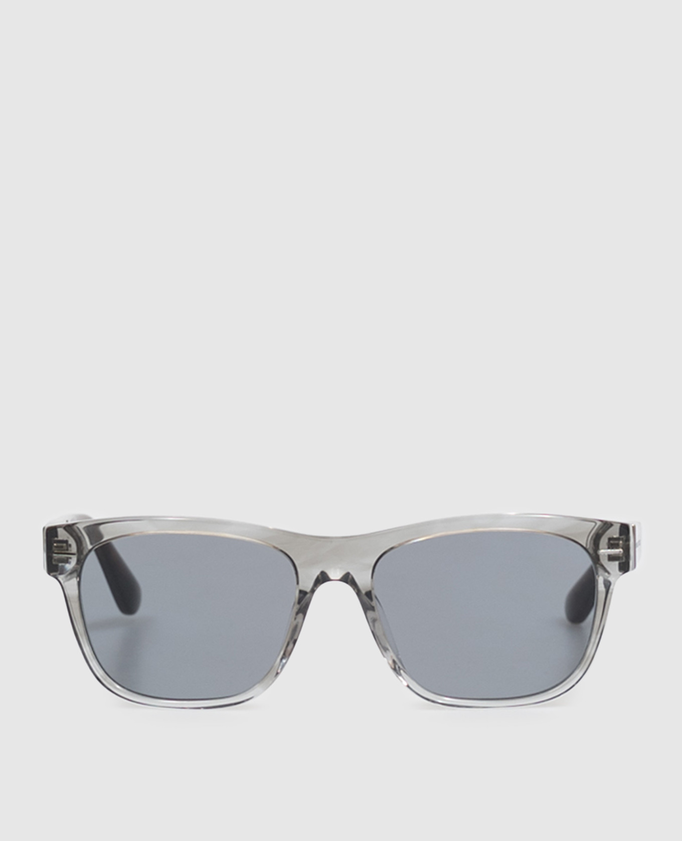 Grey sunglasses with logo engraving