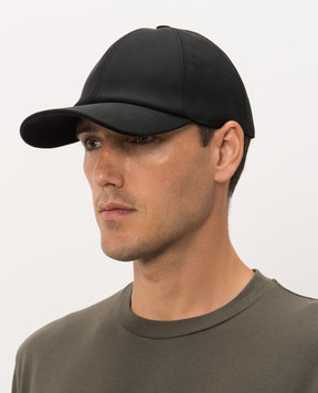 Fendi Black cap with logo embroidery FXQ156B1X6