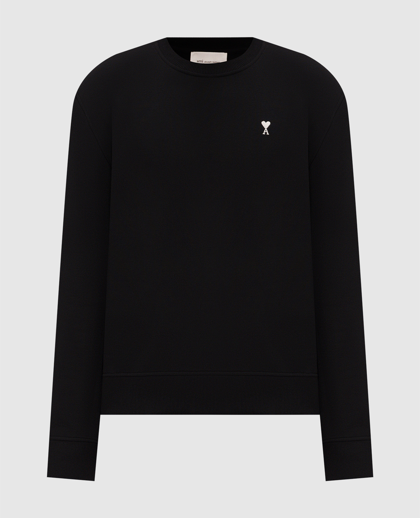 Black sweatshirt with embroidery