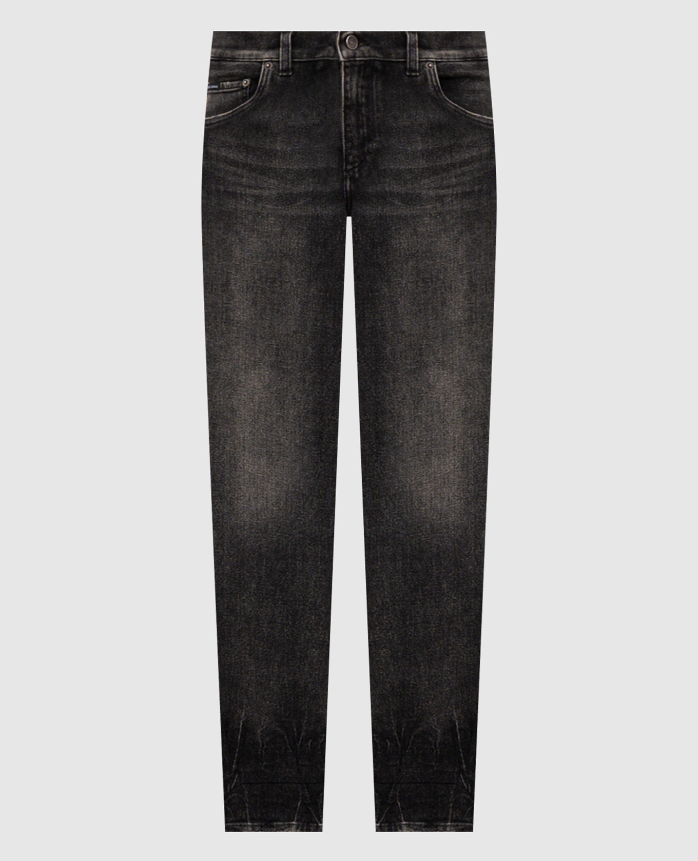 Grey slim jeans with a distressed effect Dolce&Gabbana
