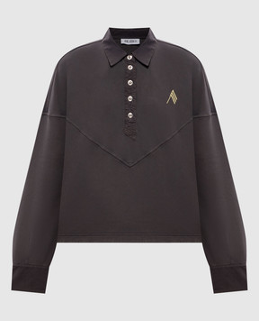 The Attico Grey sweatshirt with polo collar 261WCF00029JJF003AA