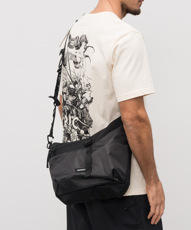 Riotdivision - Black bag with logo 0BL1QSLING - shop with European ...