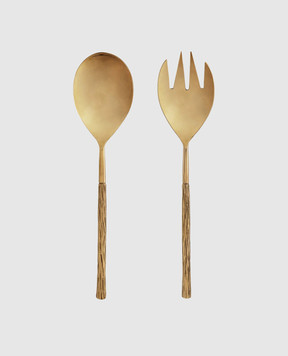 Bitossi Home Fantasia Ramo Golden Salad Serving Set LTS02141