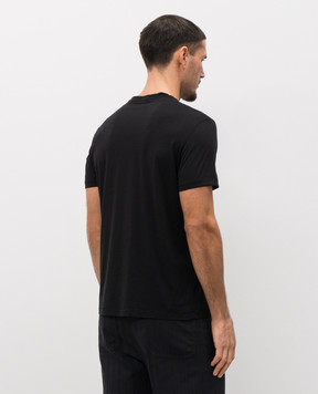 Tom Ford Black T-shirt with silk JCS022JMC084