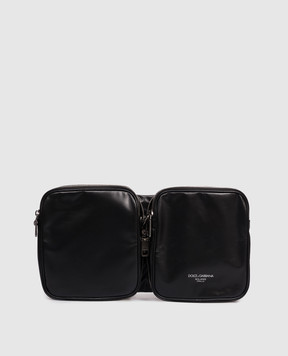Dolce&Gabbana Black leather tote bag with logo BM2187AU996