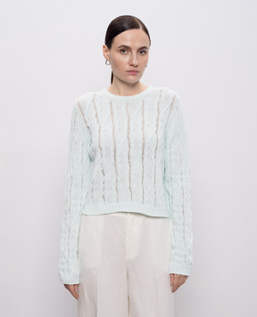 Twinset Green jumper with a pattern 261TP3491