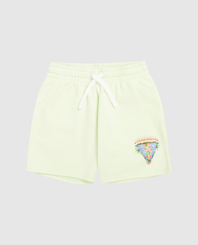 Casablanca Kids' green Innocence Triangle shorts KSP26JTR26601EXBC