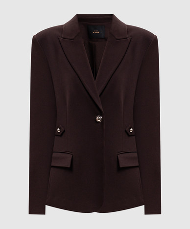 Chaqueta marrón con puños