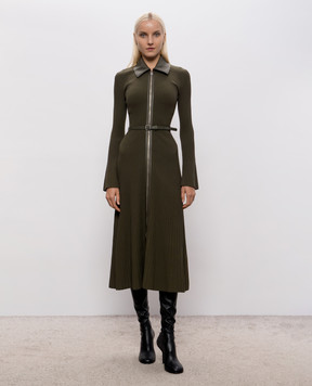 Simkhai Ismelle green ribbed midi dress 5261027K