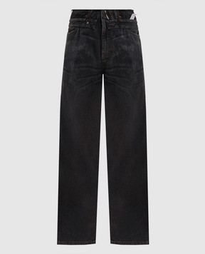 Maison Margiela MM6 Dark gray ripped jeans S52LA0271M30064