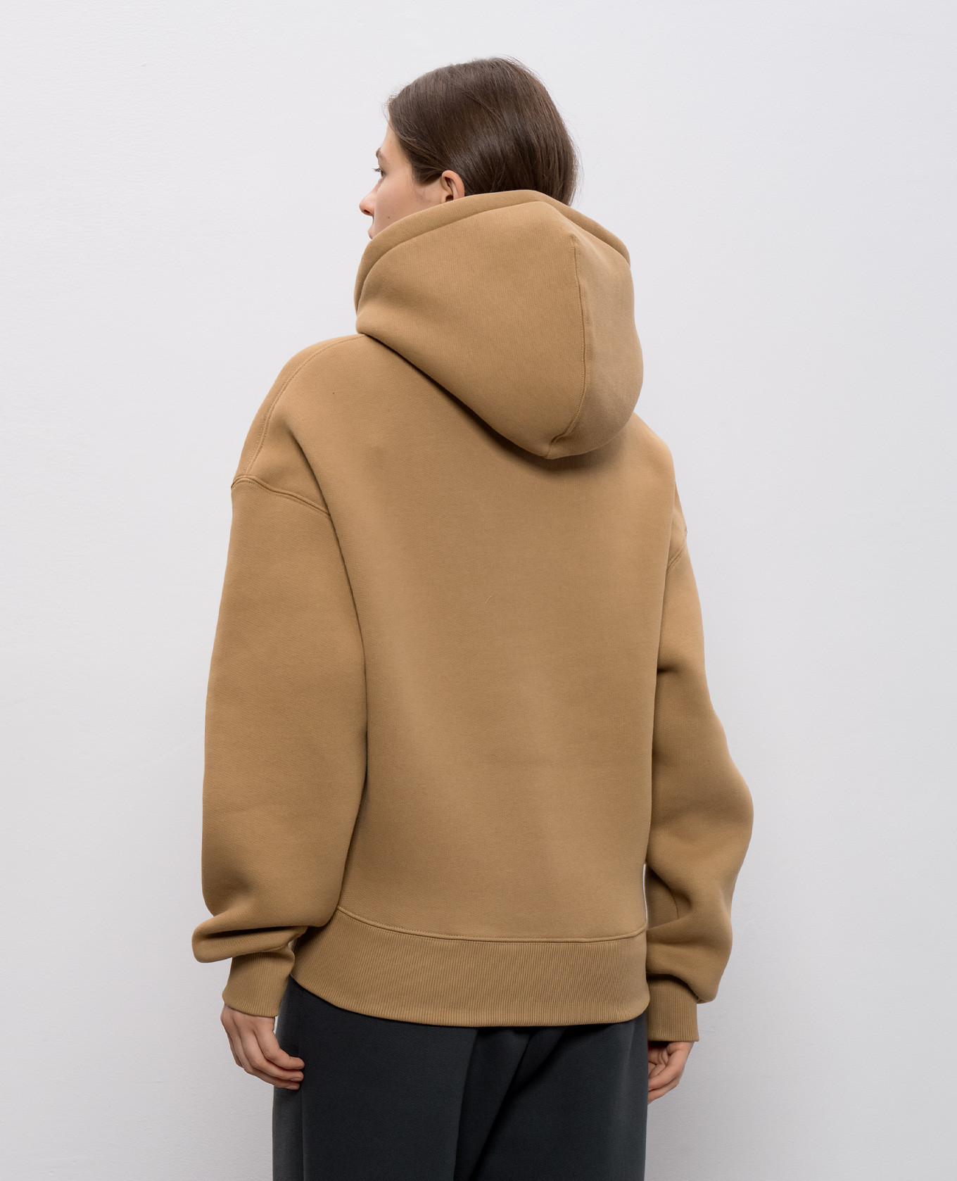 

Brown insulated hoodie Ami Paris