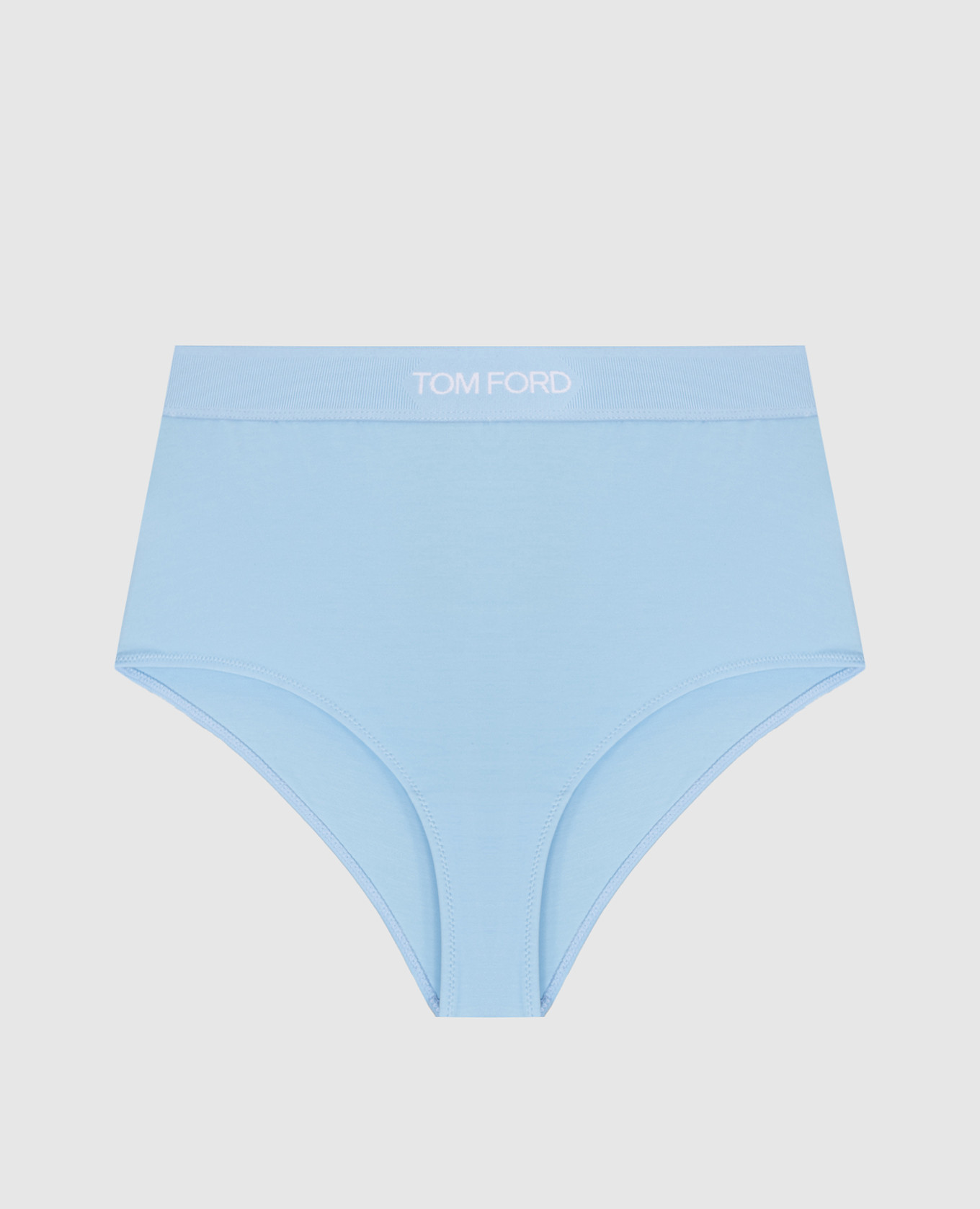 Blue high-rise panties