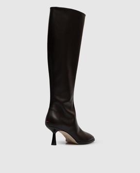 Aeyde Catherine brown leather boots KB0588002003226