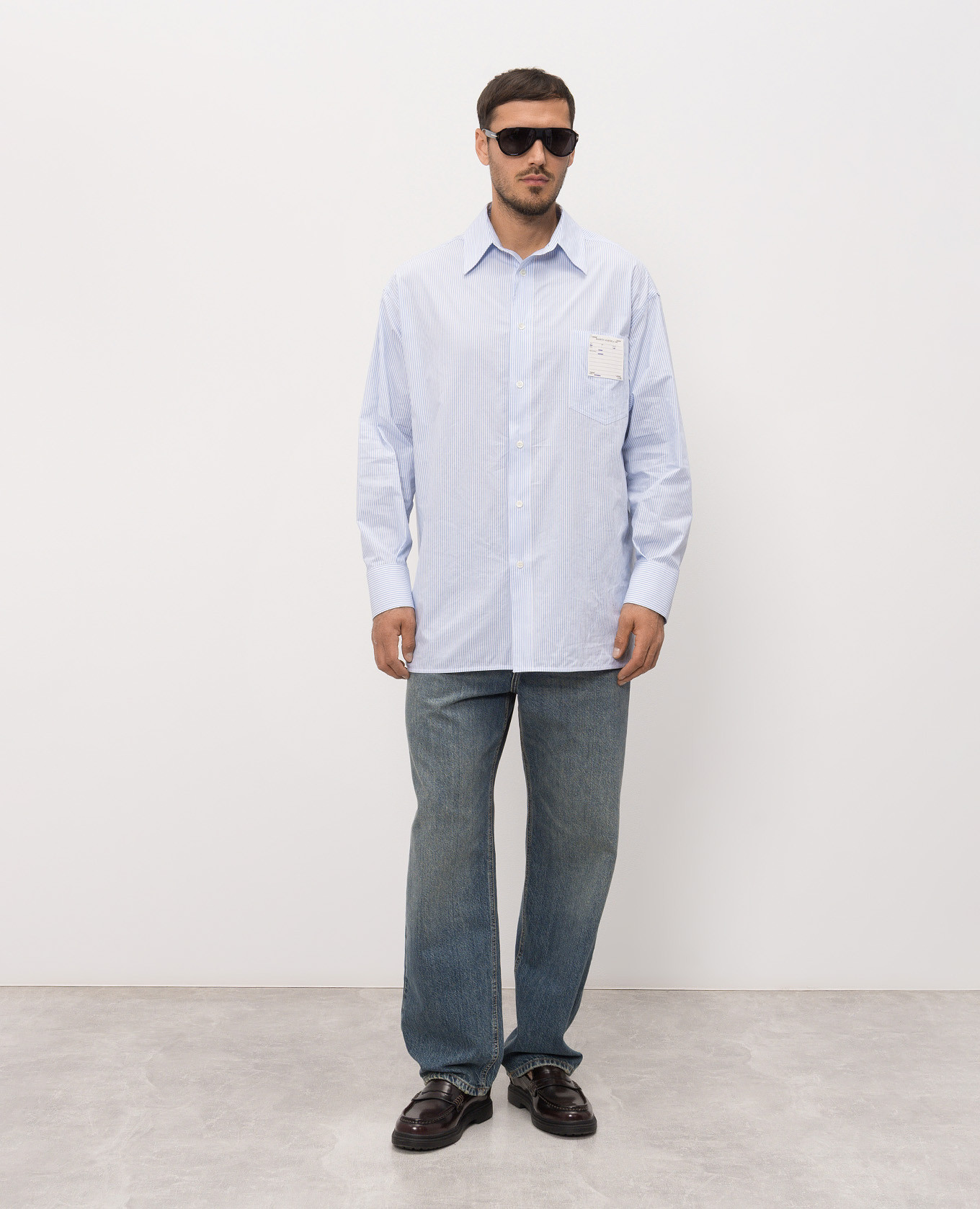 Blue striped shirt Maison Margiela MM6 2
