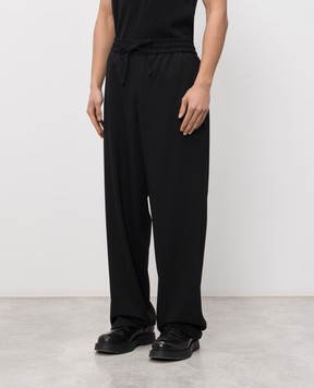 Ami Paris Black wool pants HTR868WV0194