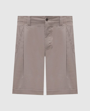 Dolce&Gabbana Brown shorts with lapels GP1J4TFUFL3