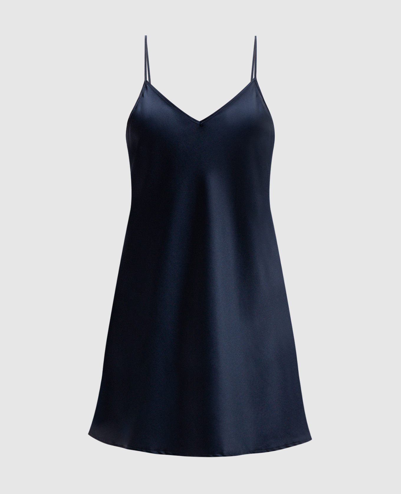 Blue silk nightgown