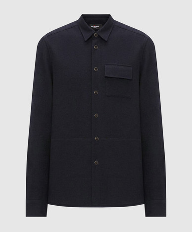Blue wool shirt